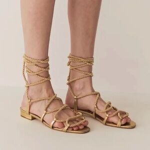 Doên Castile Gladiator Sandals in Gold
